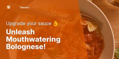 Unleash Mouthwatering Bolognese! - Upgrade your sauce 👌