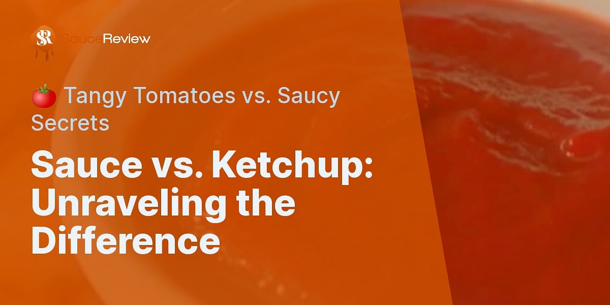 What is the difference between sauce and ketchup?