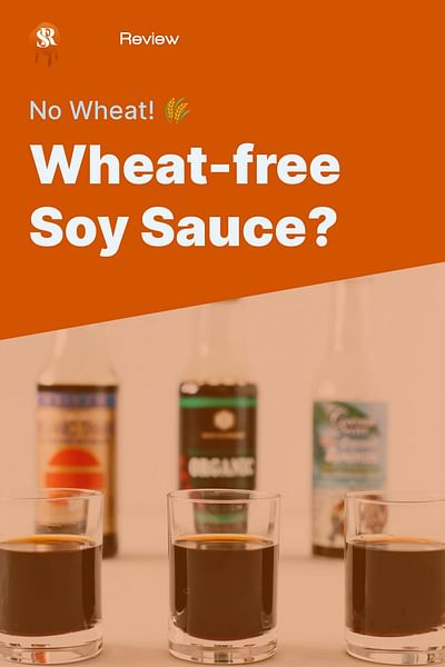 Wheat-free Soy Sauce? - No Wheat! 🌾