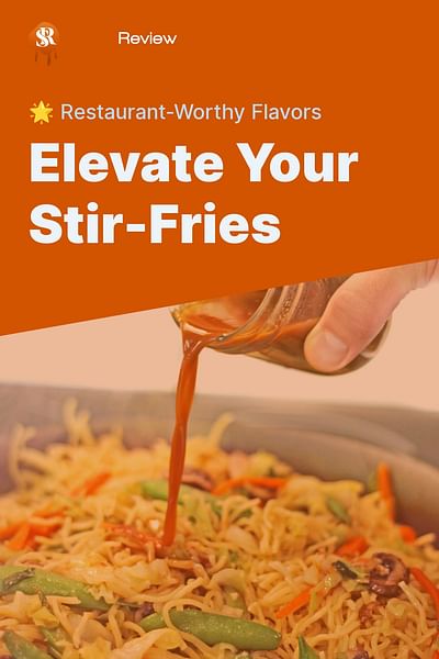 Elevate Your Stir-Fries - 🌟 Restaurant-Worthy Flavors